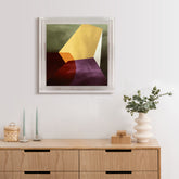 Essentially Minimal VI - High Resolution Giclee Printed Canvas Framed in Contemporary Clear Acrylic Frame